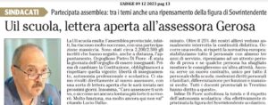 Scopri di più sull'articolo Lettera aperta all’assessora: le dichiarazioni del Segretario Di Fiore dopo l’assemblea provinciale del 7 dicembre