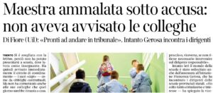 Scopri di più sull'articolo Maestra ammalata sotto accusa: non aveva avvisato le colleghe. Di Fiore: «Pronti ad andare in tribunale»